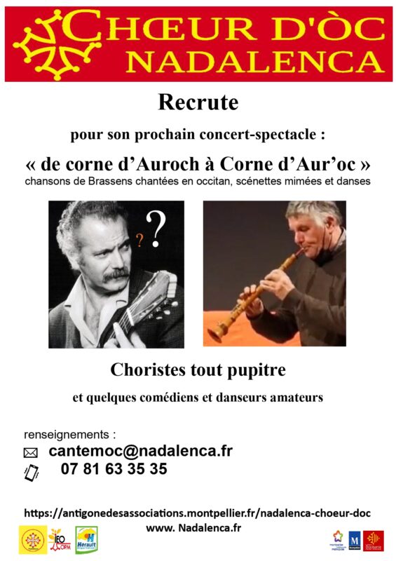 pour son concert-spectacle "de Corne d'Auroc à Corne d'Aur'oc"